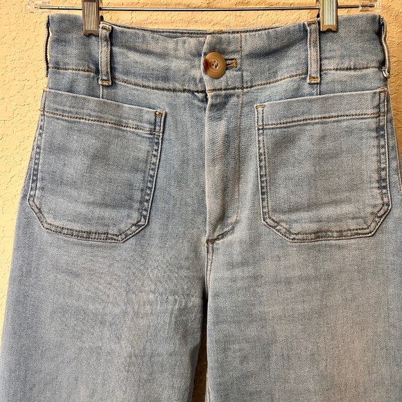 The Colette Cropped, High-Rise, Wide-Leg Jean by Maeve, Size 28 - Picture 6 of 7